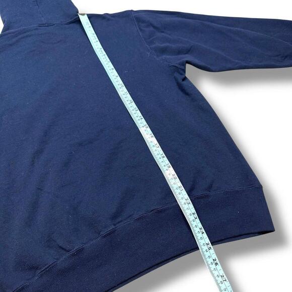 Vintage 80s Champion Hoodie Sweatshirt Mens Sz M Navy  Raglan Sleeve Canada Made - Picture 7 of 8